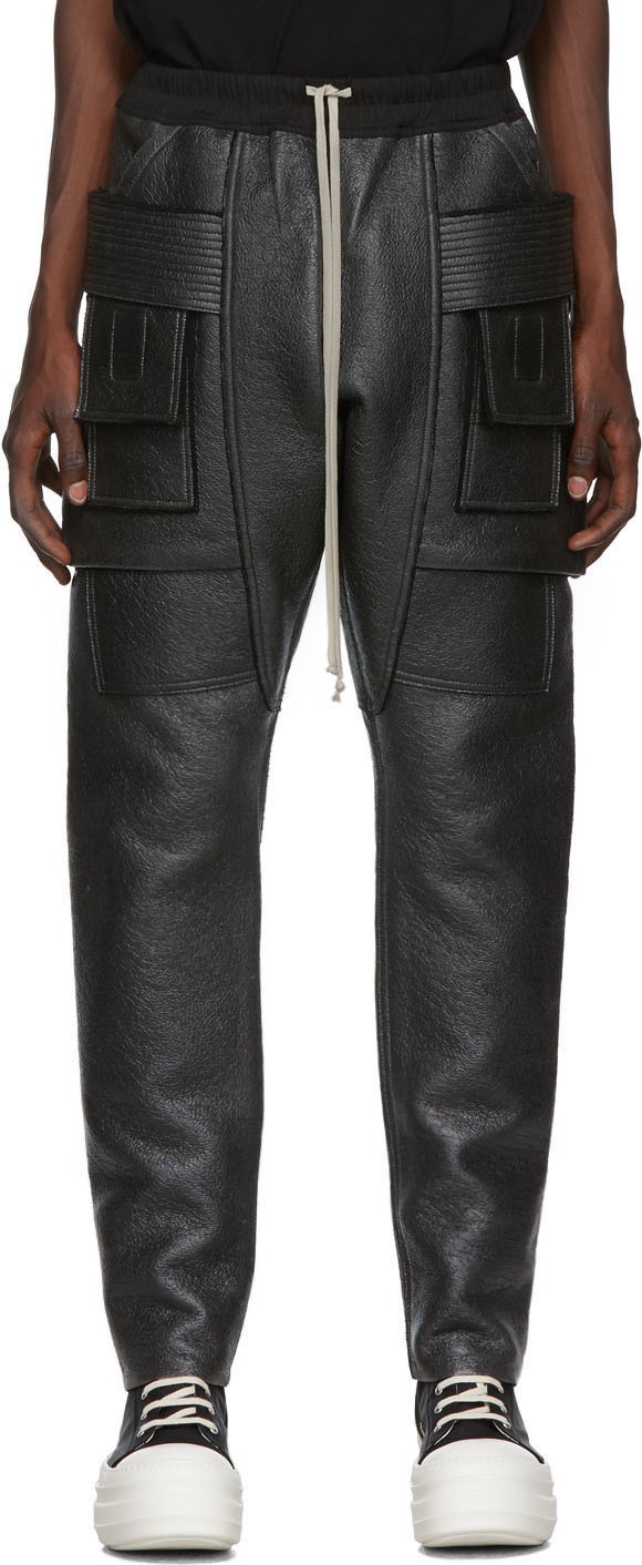 Rick Owens DRKSHDW Black Creatch Cargo Pants