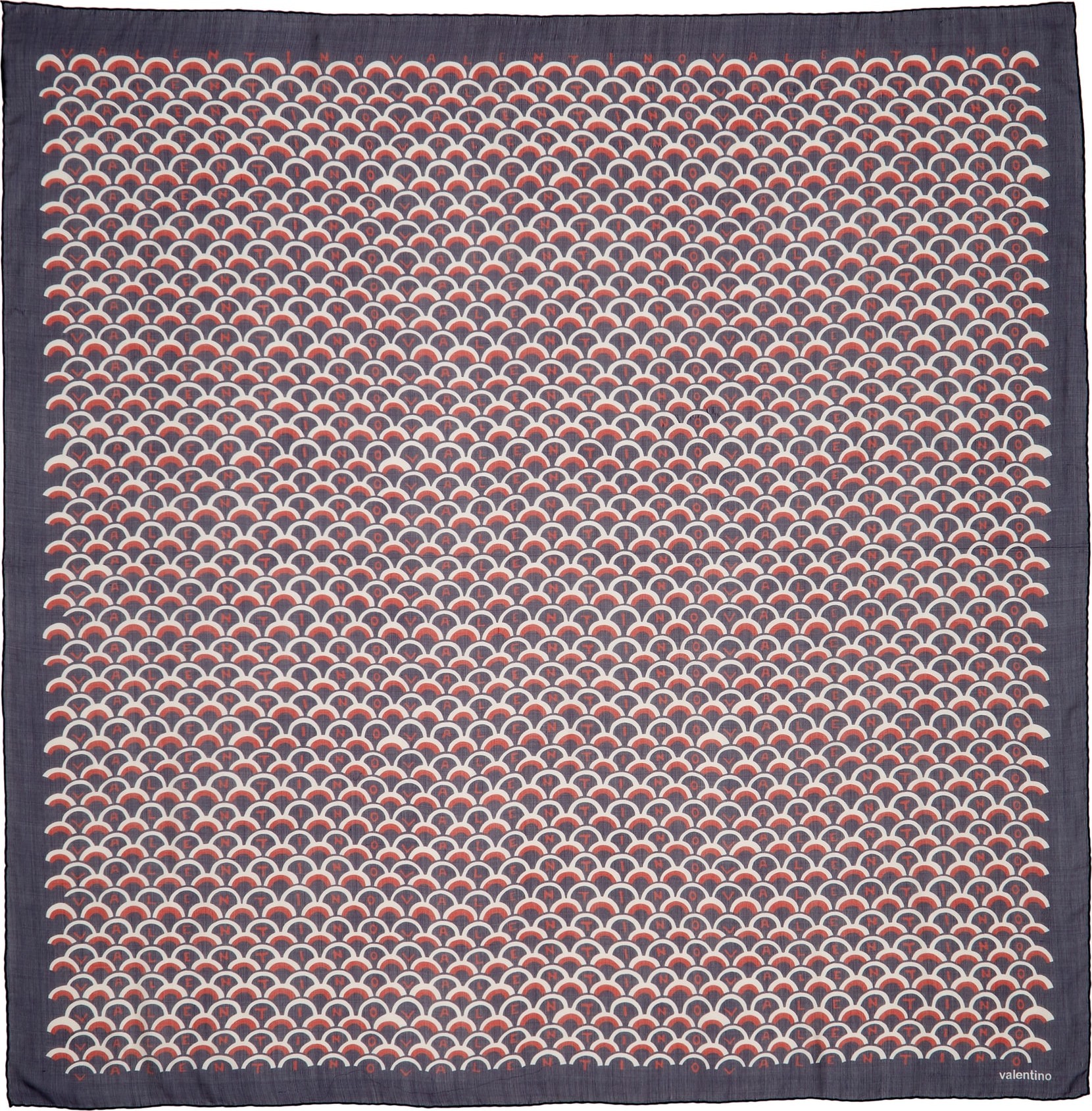 Valentino Scale Print Silk Shawl