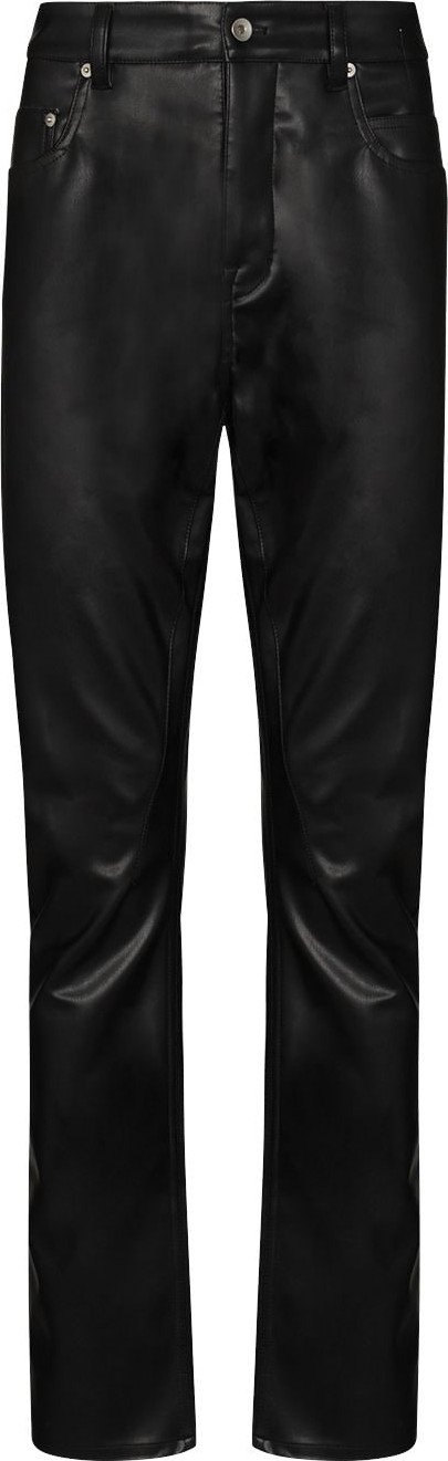 Rick Owens DRKSHDW - Detroit faux leather trousers