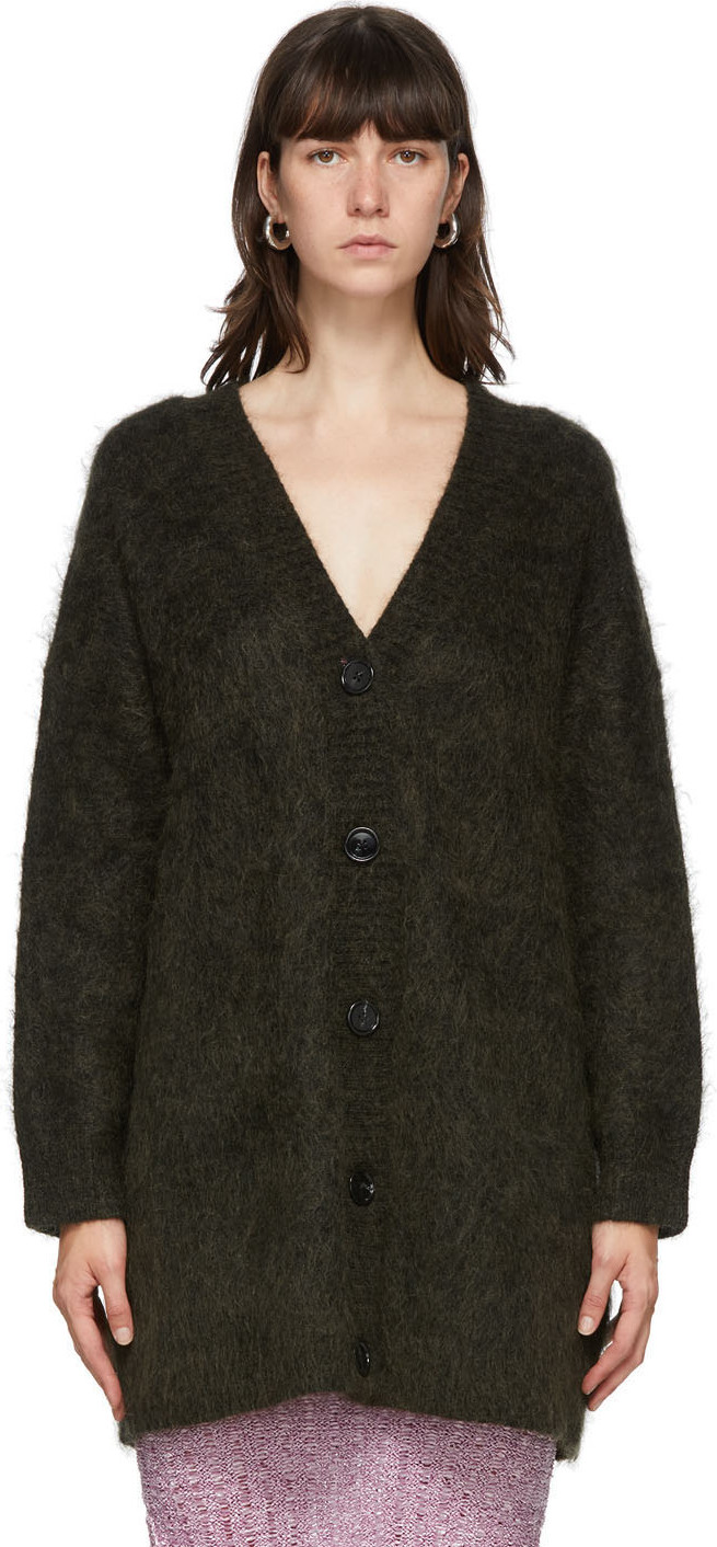 Acne Studios - Green Mohair & Wool Long Cardigan