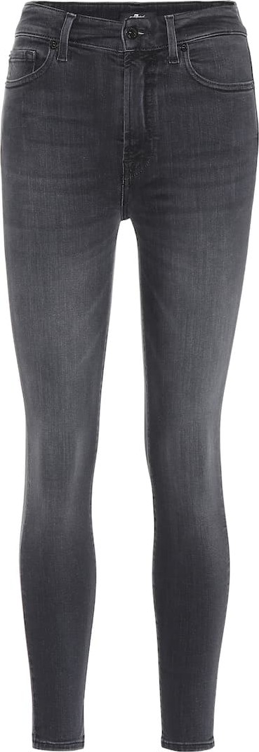 7 For All Mankind High-rise skinny jeans