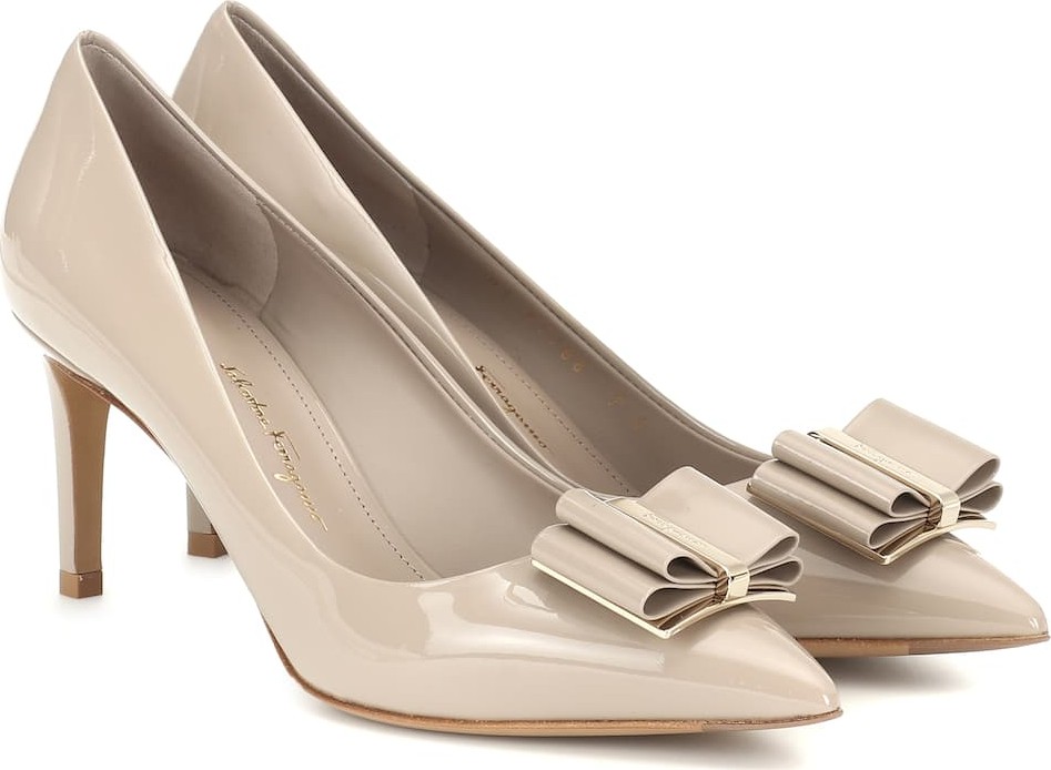 Salvatore Ferragamo Zeri 70 patent leather pumps
