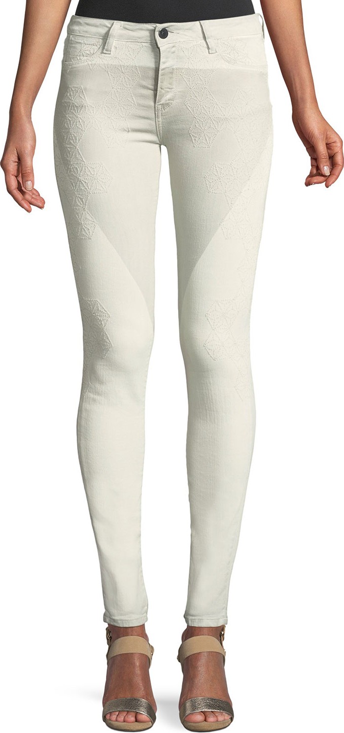 Brockenbow Aphrodite Mascara Emma Embroidered Skinny Jeans