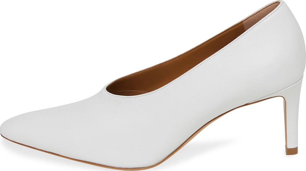 Mansur Gavriel Pointed Leather Slip-On Pumps