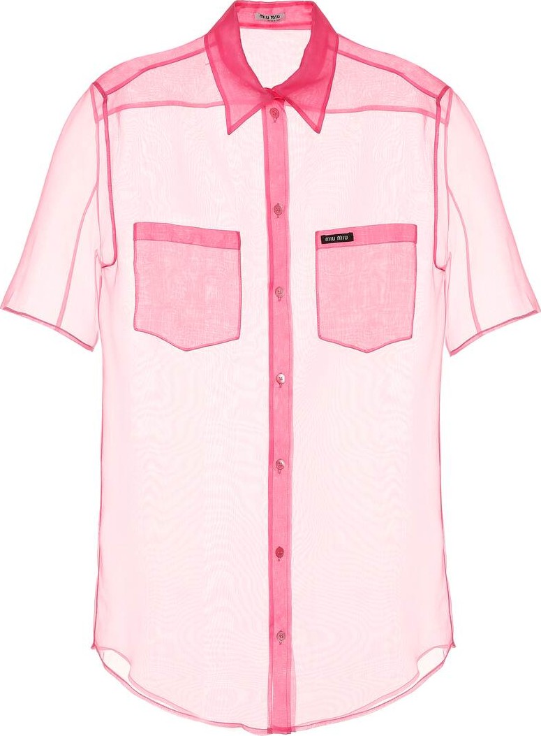 Miu Miu Silk organza shirt