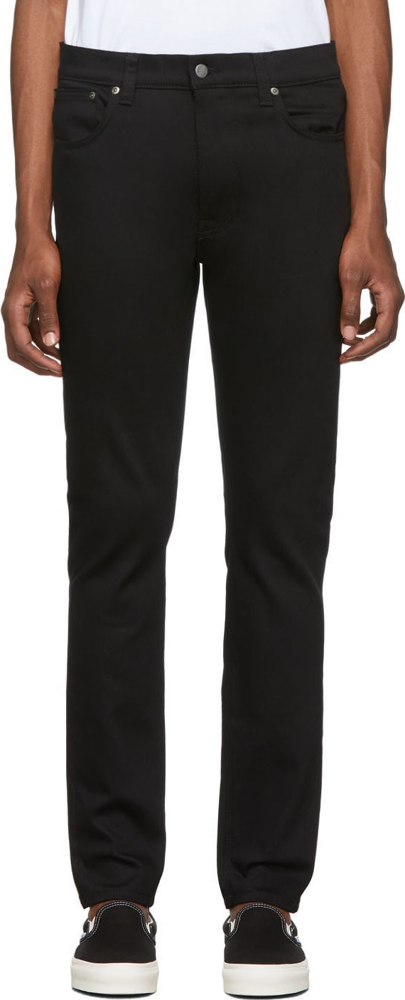 Nudie Jeans SSENSE Exclusive Black Lean Dean Dry Jeans