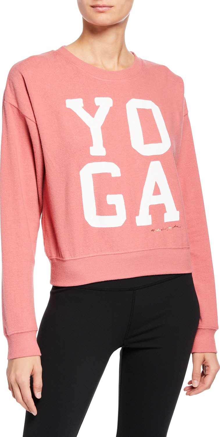 Spiritual Gangster Yoga Malibu Crewneck Pullover Sweater
