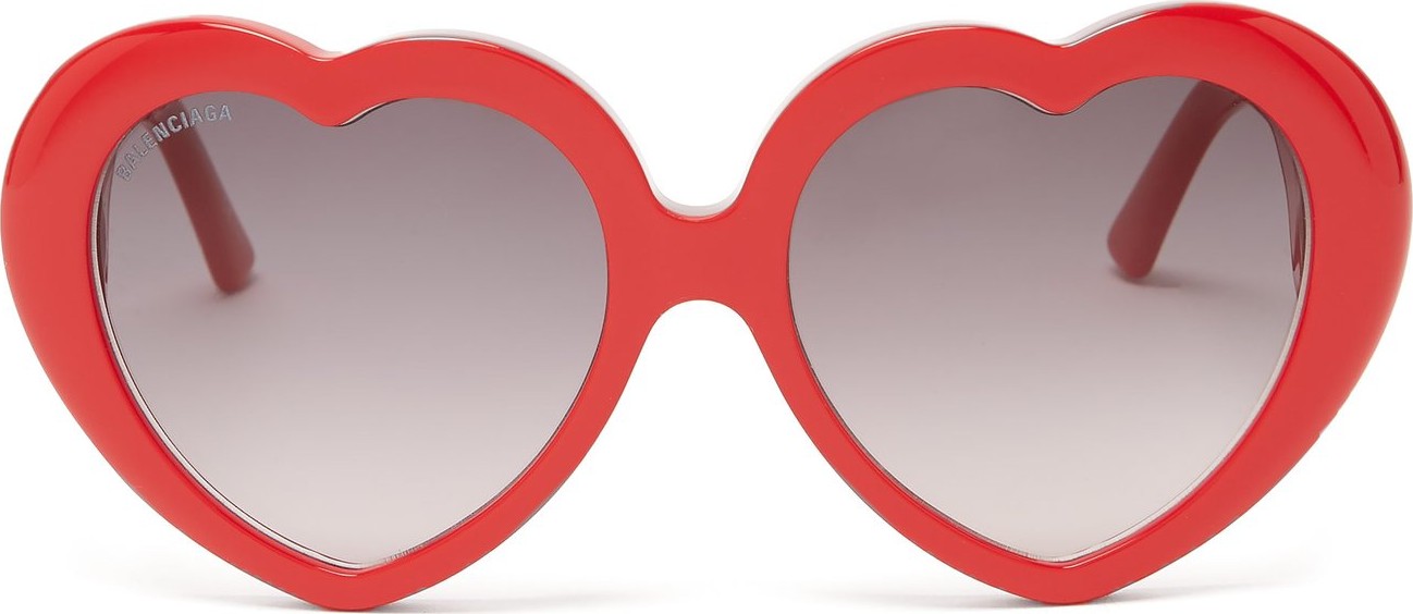Balenciaga Heart-shaped acetate sunglasses