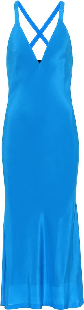Haider Ackermann Silk midi dress