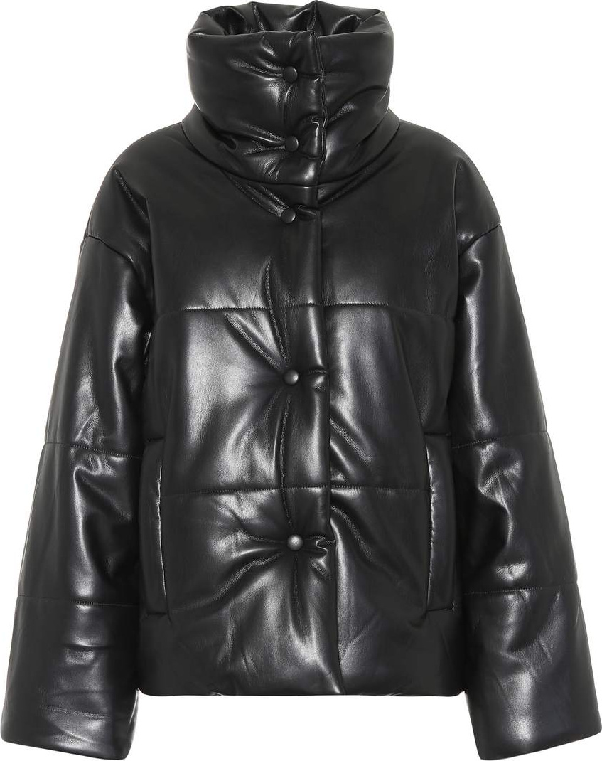 Nanushka Hide faux leather puffer jacket