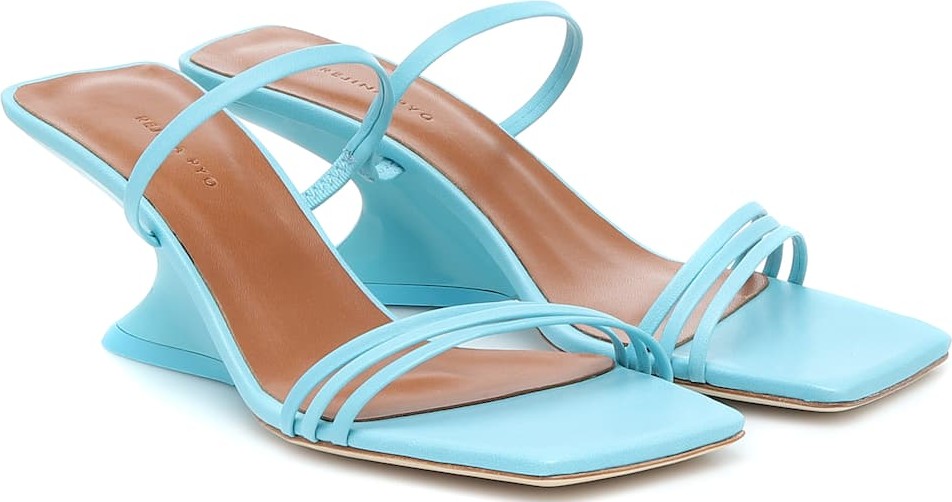Rejina Pyo Romy leather wedge sandals