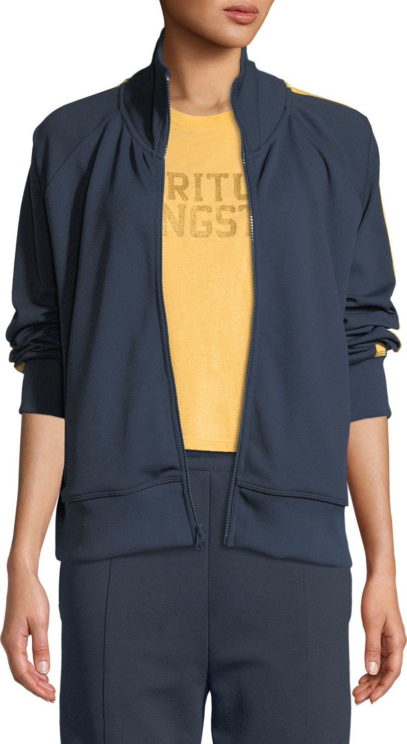 Spiritual Gangster Side-Stripe Zip-Front Track Jacket