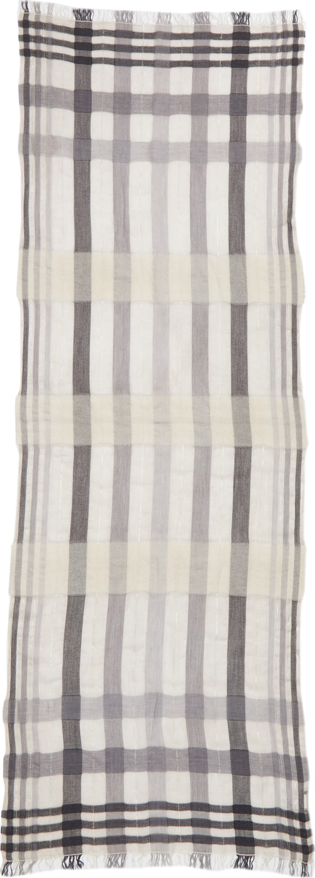 Fabiana Filippi Plaid Modal Blend Scarf