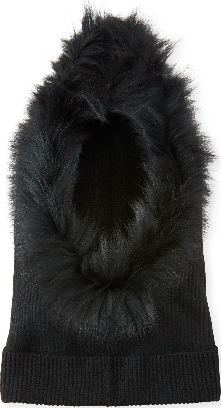Eugenia Kim Paulina Cashmere Fur-Trim Hood