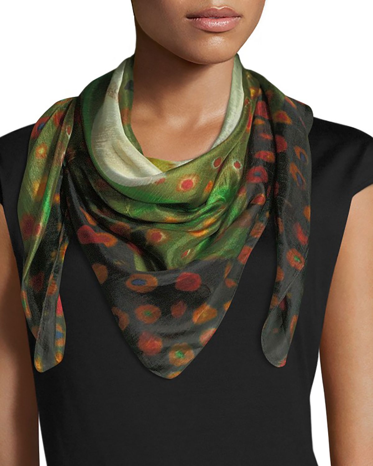 Mila & Such Do Not Vine Square Silk Scarf, 100cm