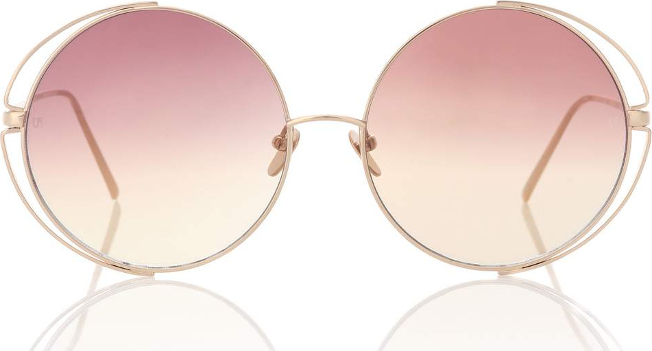 Linda Farrow 816 C8 round sunglasses