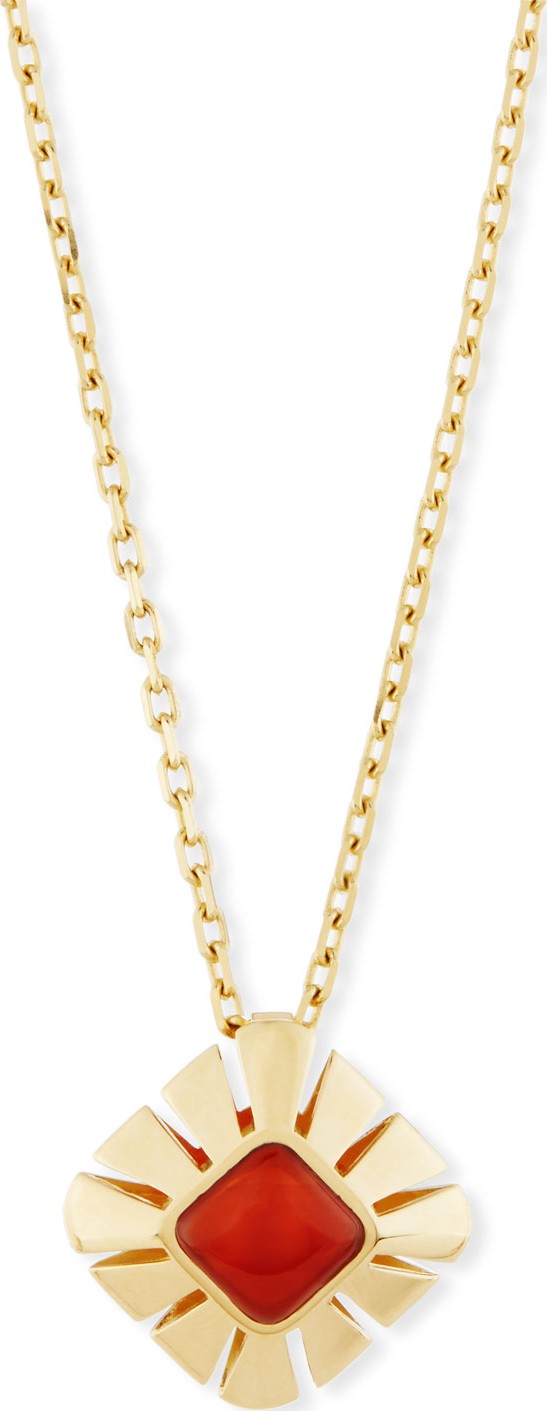 Miseno Vesuvio Carnelian & 18K Gold Pendant Necklace