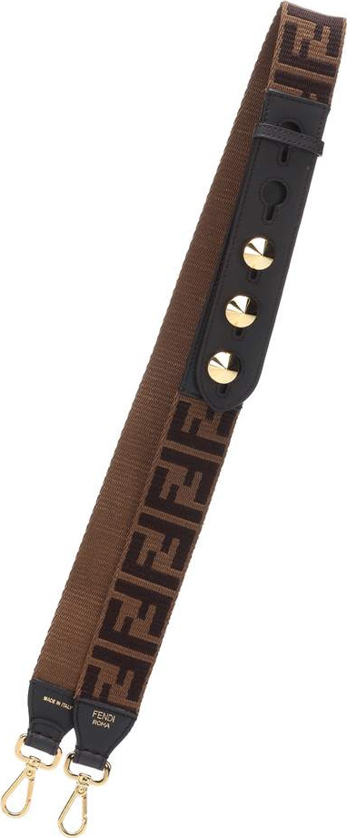 Fendi Strap You leather-trim bag strap