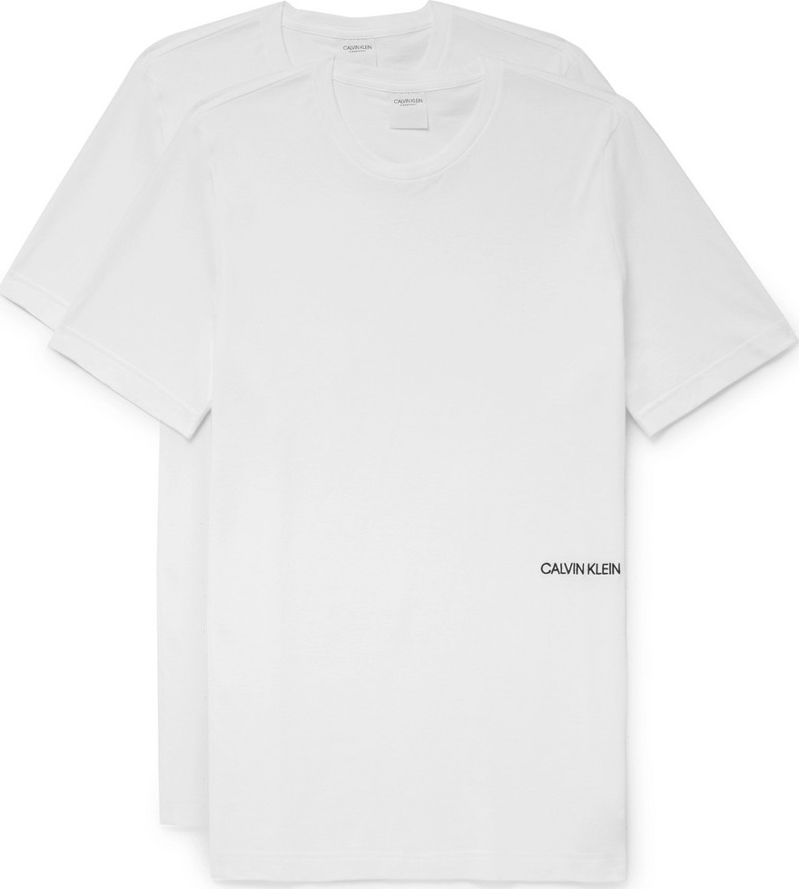 Calvin Klein Underwear Two-Pack Logo-Embroidered Cotton-Jersey T-Shirts