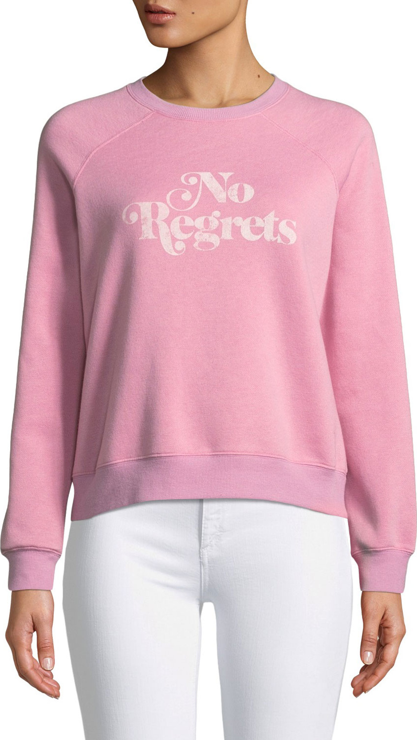 Rebecca Minkoff No Regrets Graphic Crewneck Sweatshirt