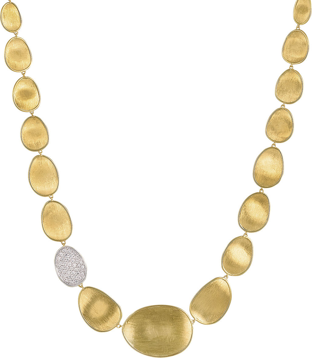 Marco Bicego Lunaria Diamond & 18k Gold Collar Necklace