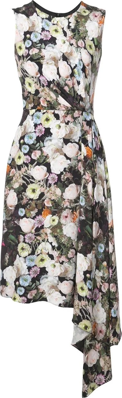 Adam Lippes floral print midi dress