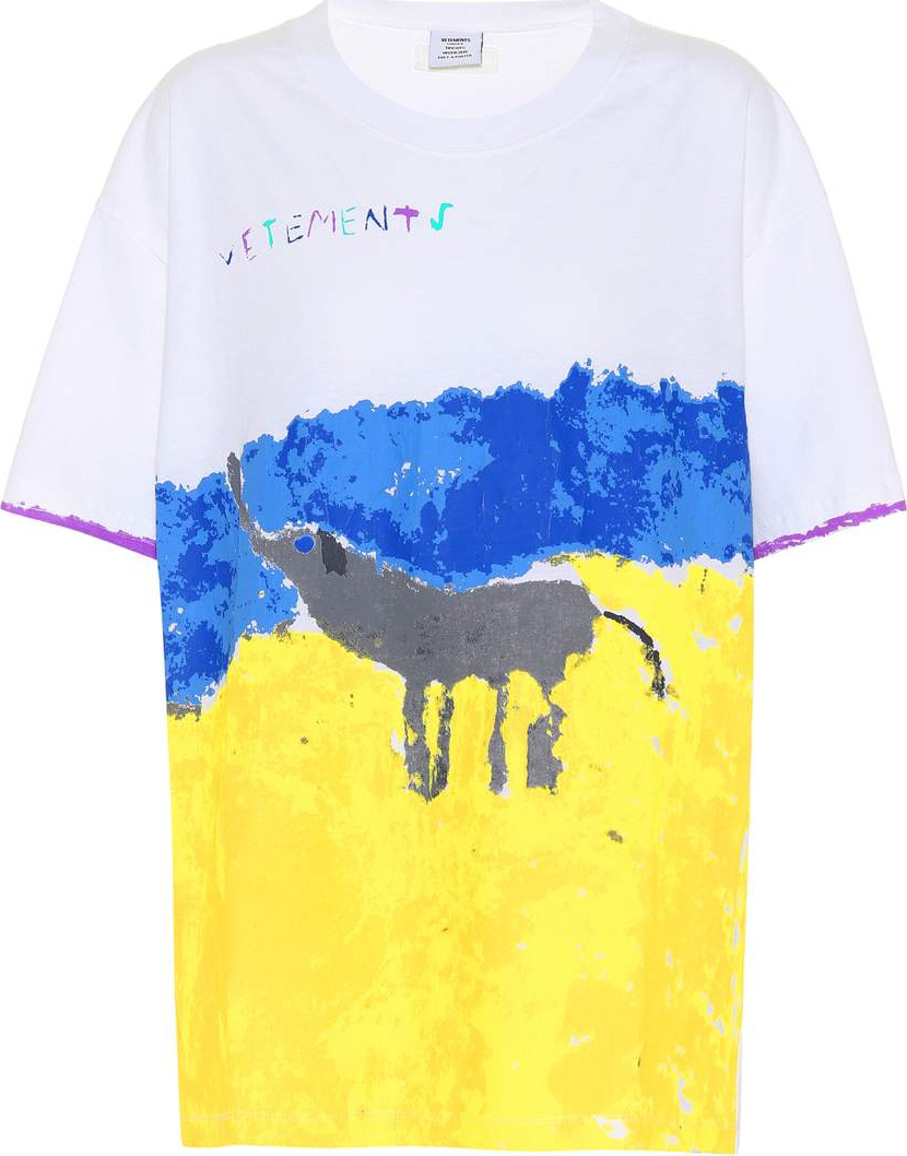 Vetements Printed cotton T-shirt