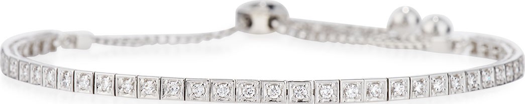 Cassidy Diamonds 18K White Gold Square Diamond Bracelet