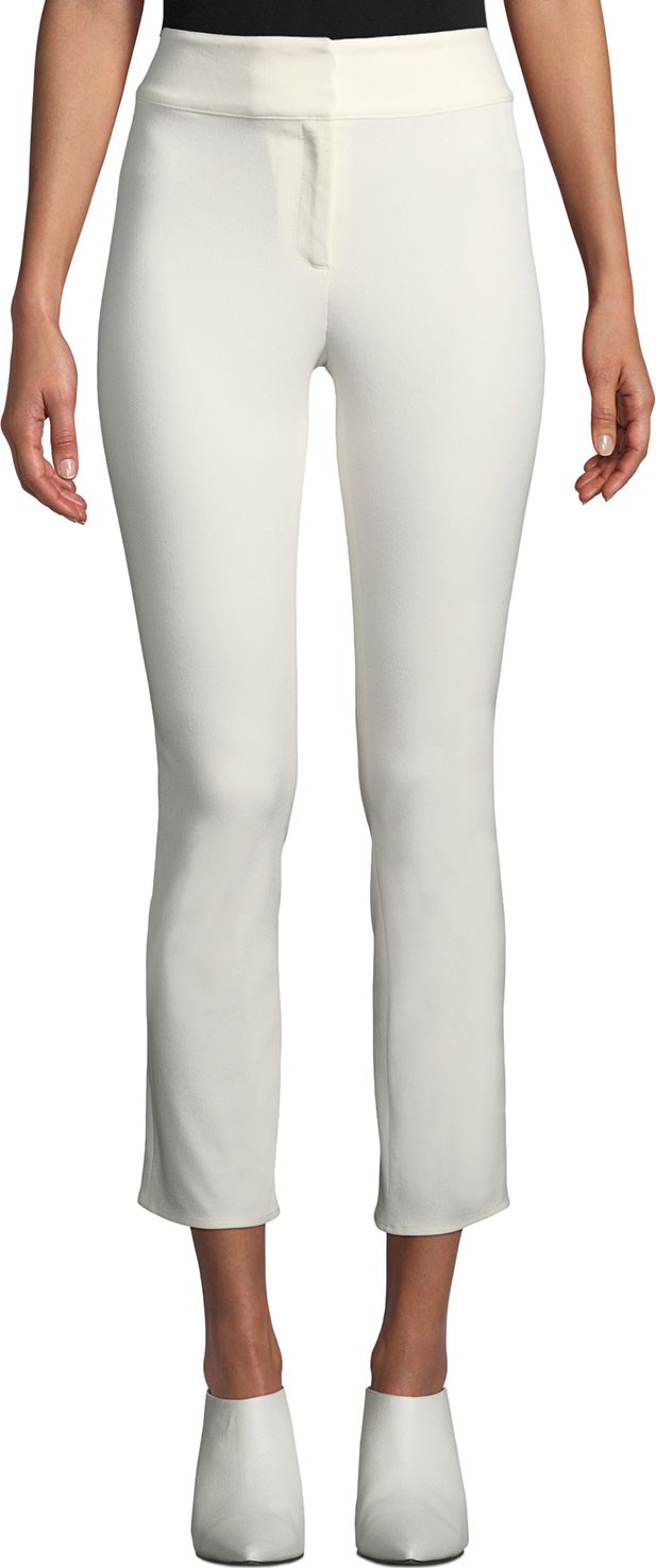 Veronica Beard Rumi High-Waist Skinny Cotton Pants