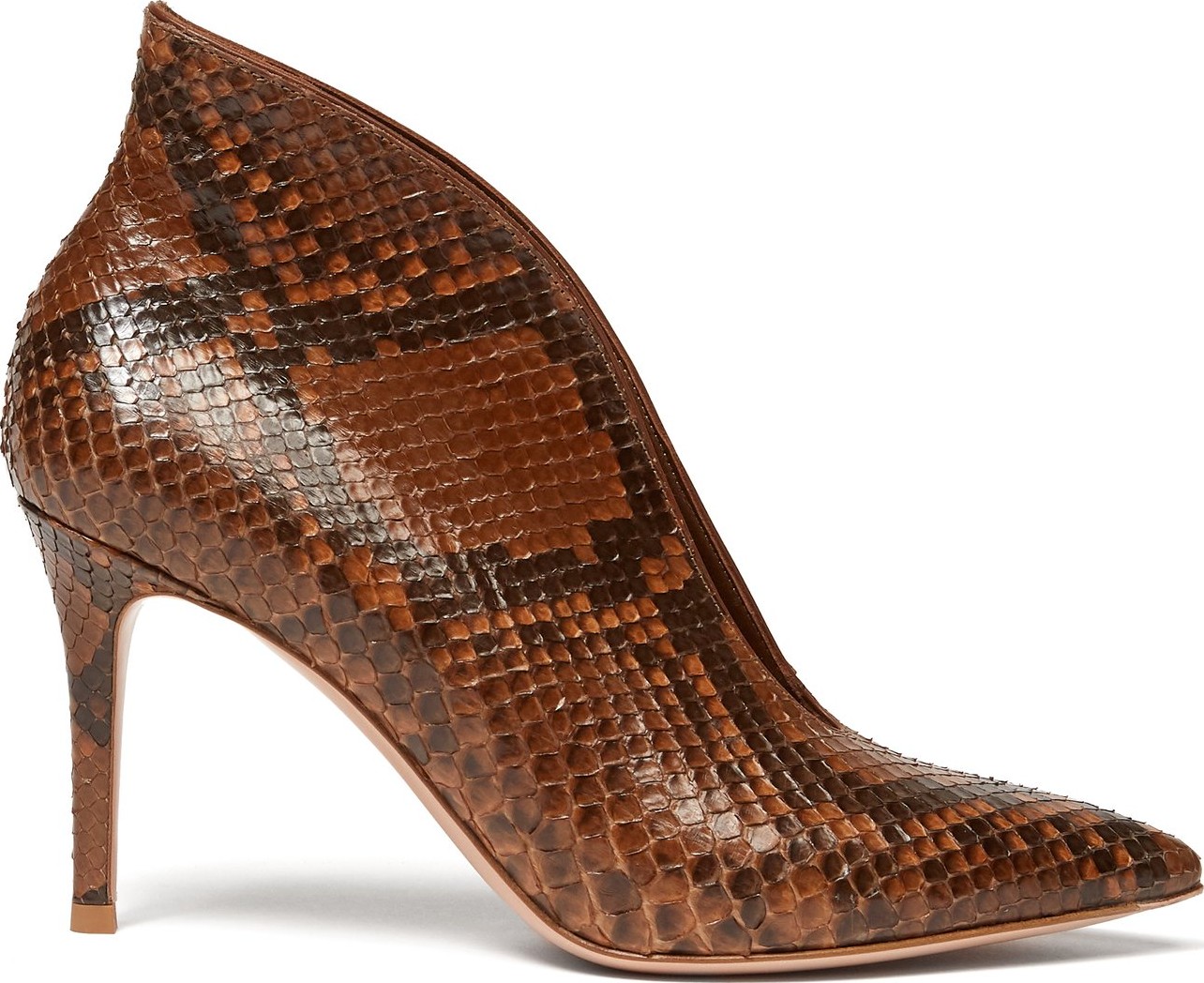 Gianvito Rossi Vania 85 python ankle boots