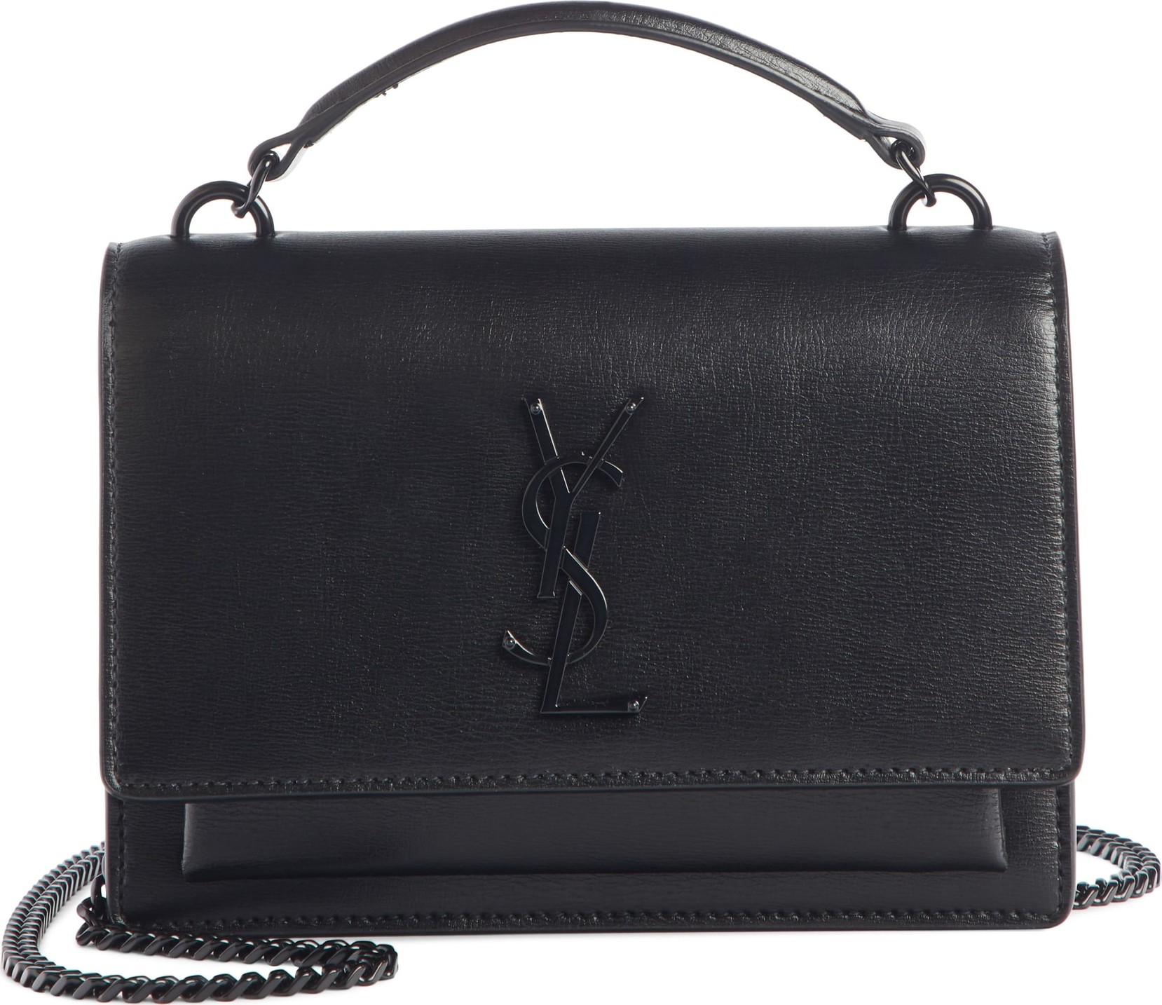 Saint Laurent Top Handle Sunset Wallet on a Chain