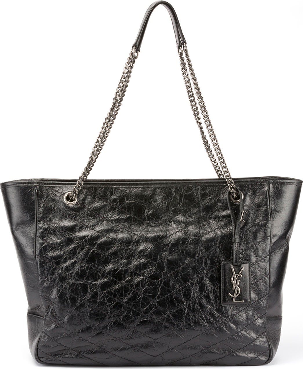 Saint Laurent Niki Large Quilted Double-Chain Tote Bag