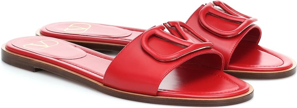Valentino Valentino Garavani VLOGO leather mules