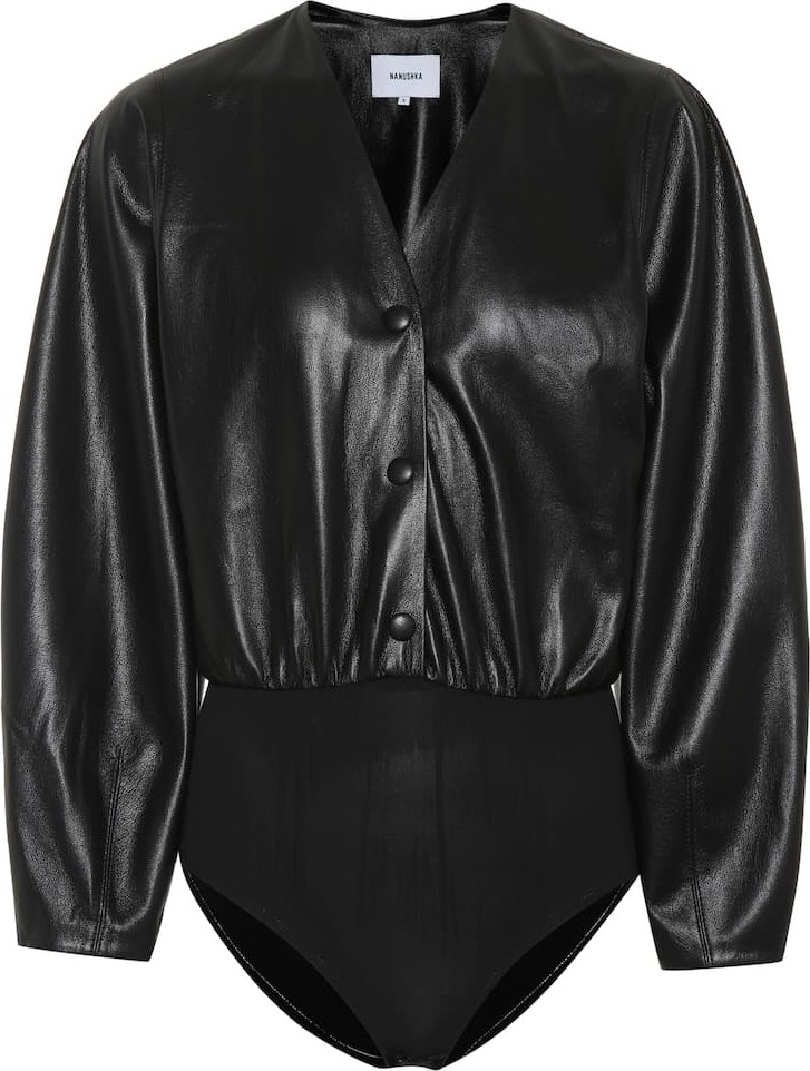 Nanushka Exclusive to Mytheresa – Dara faux leather bodysuit