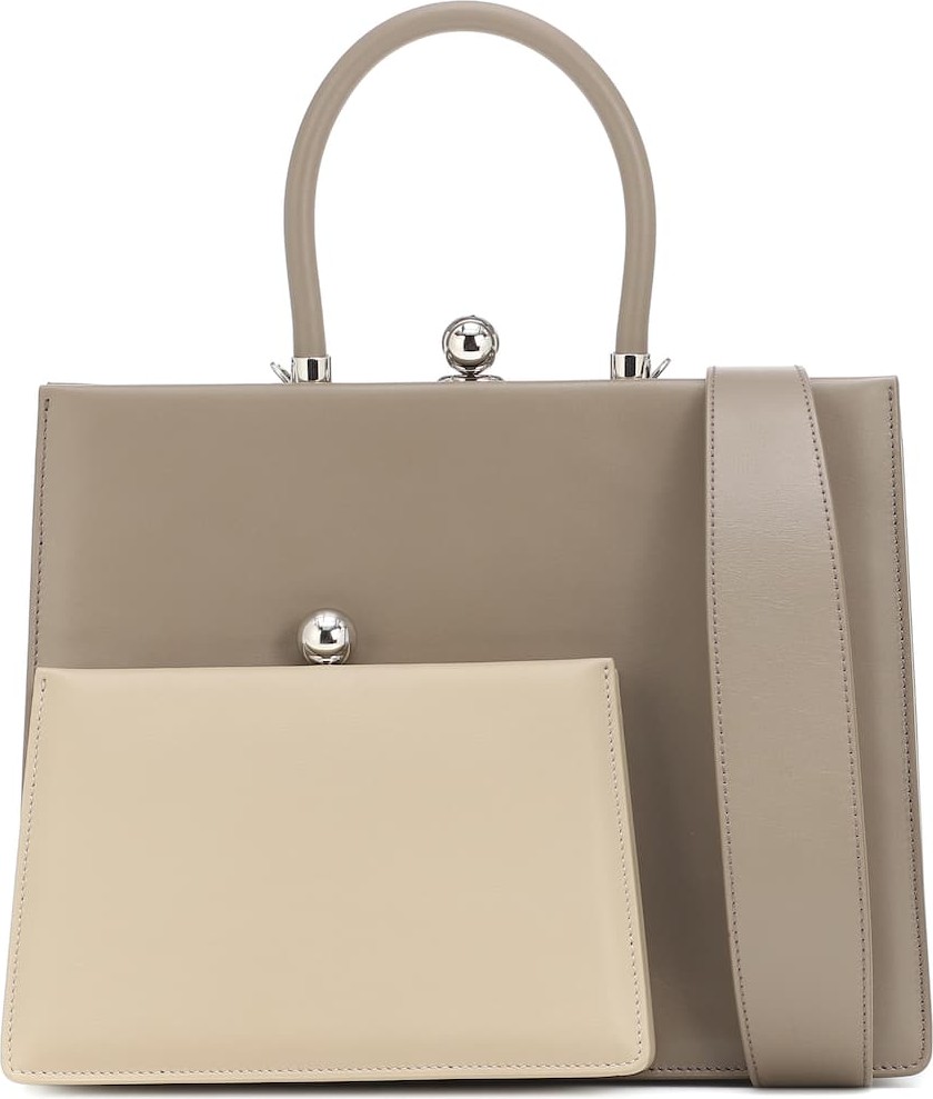 Ratio et Motus Twin Frame leather tote