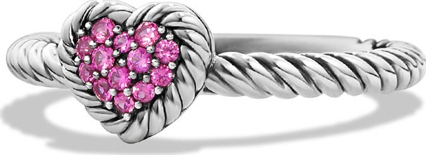 David Yurman Hearts Chatelaine Pink Sapphire Ring