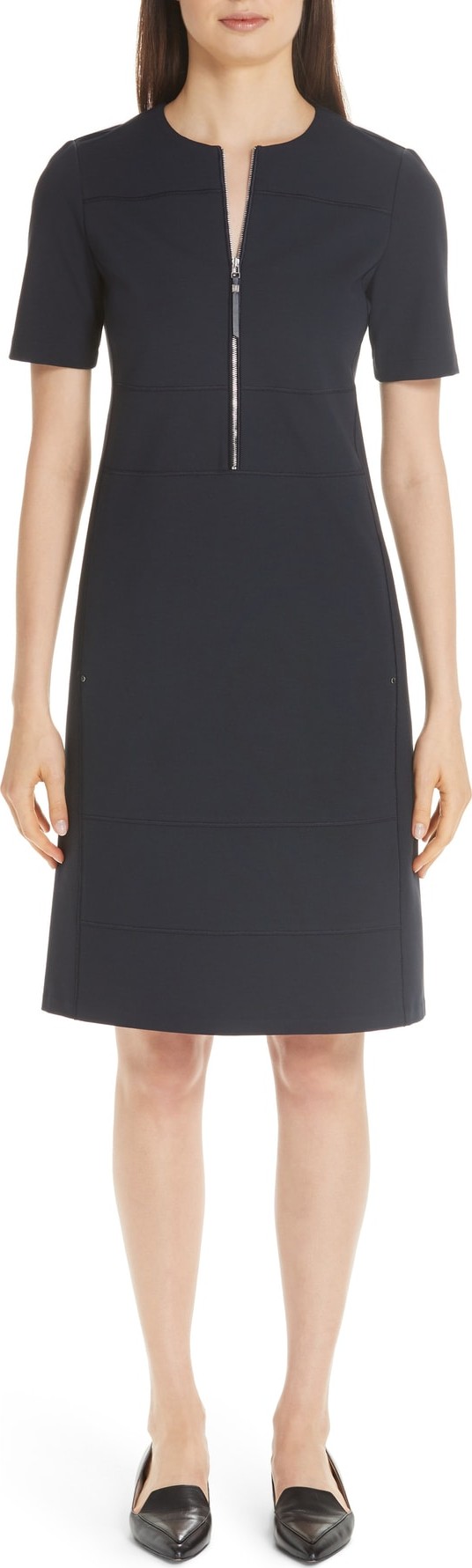 Lafayette 148 New York Demi Zip Front Dress
