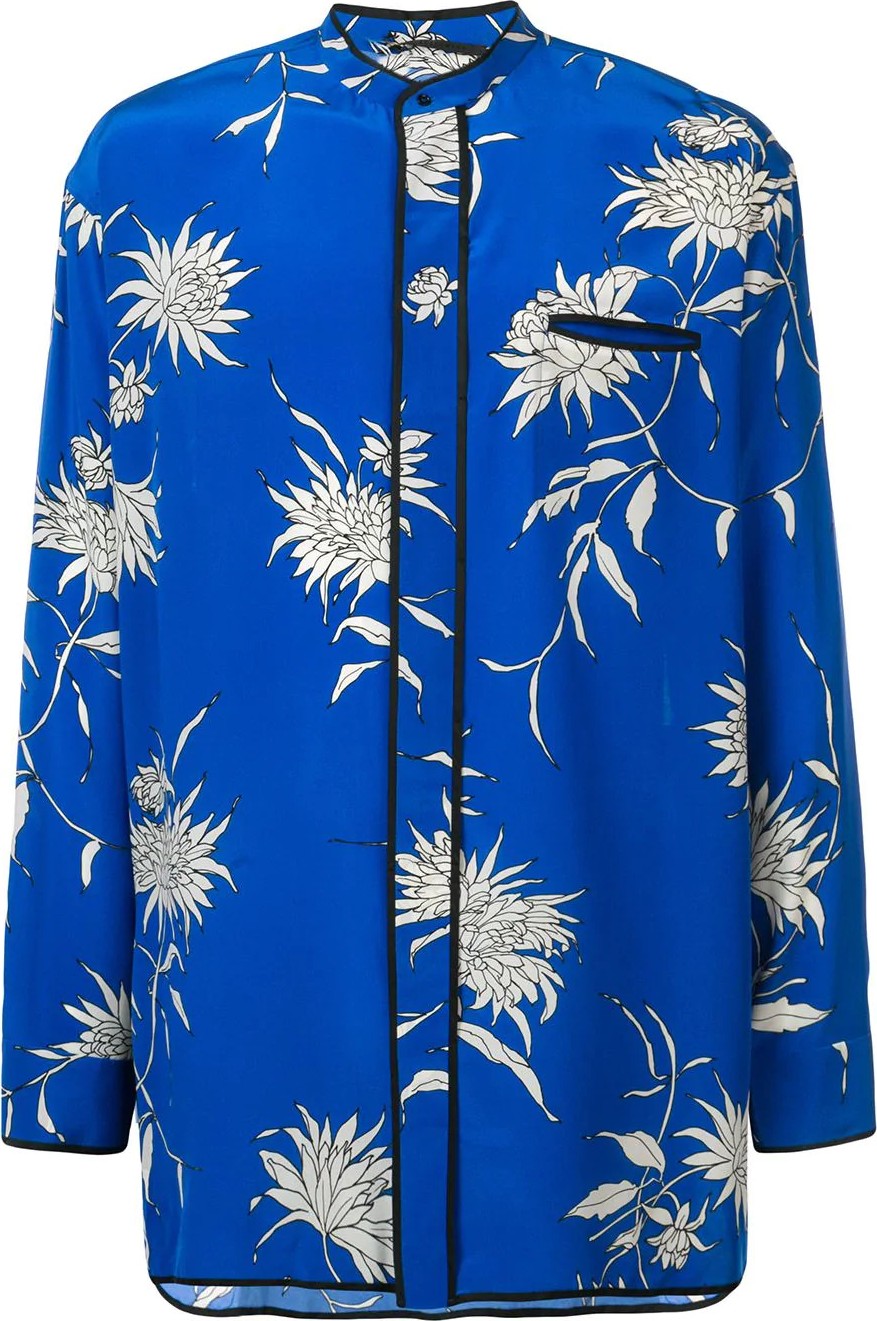 Haider Ackermann floral print shirt