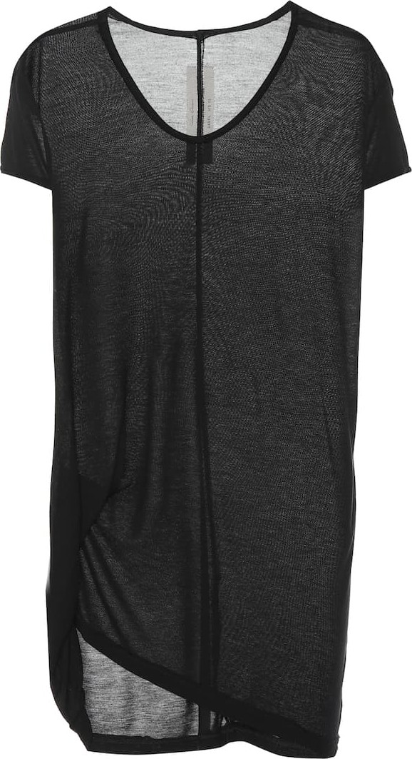 Rick Owens Silk-blend jersey top