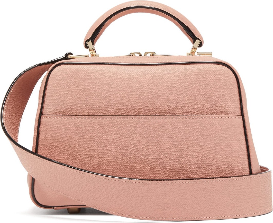 Valextra Serie S small grained-leather bag