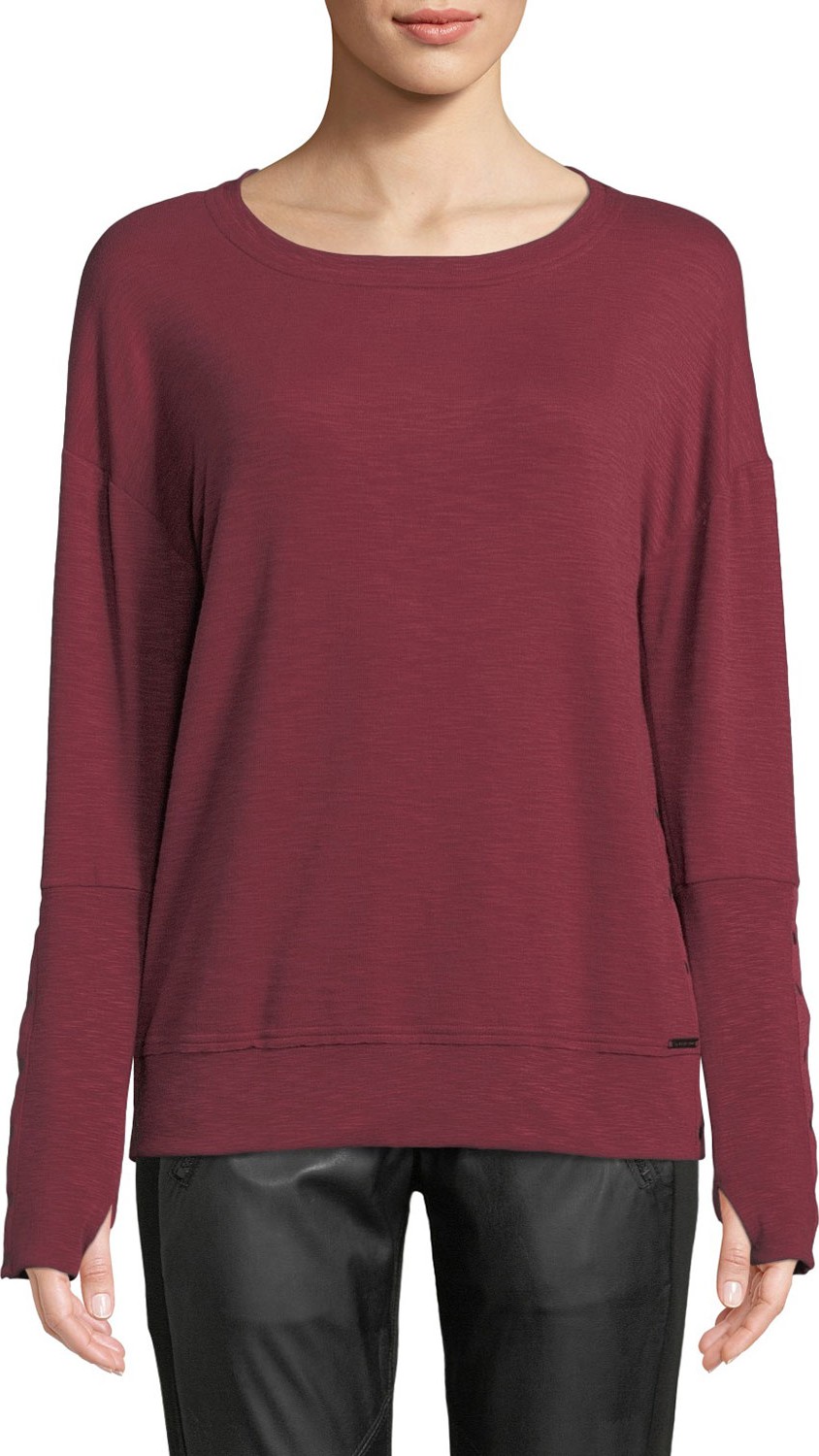 Blanc Noir Marin Crewneck Pullover Sweatshirt