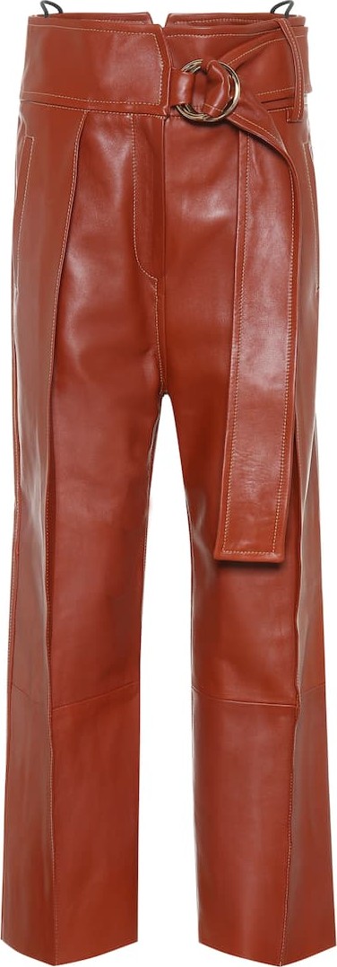 Petar Petrov Haena belted leather pants