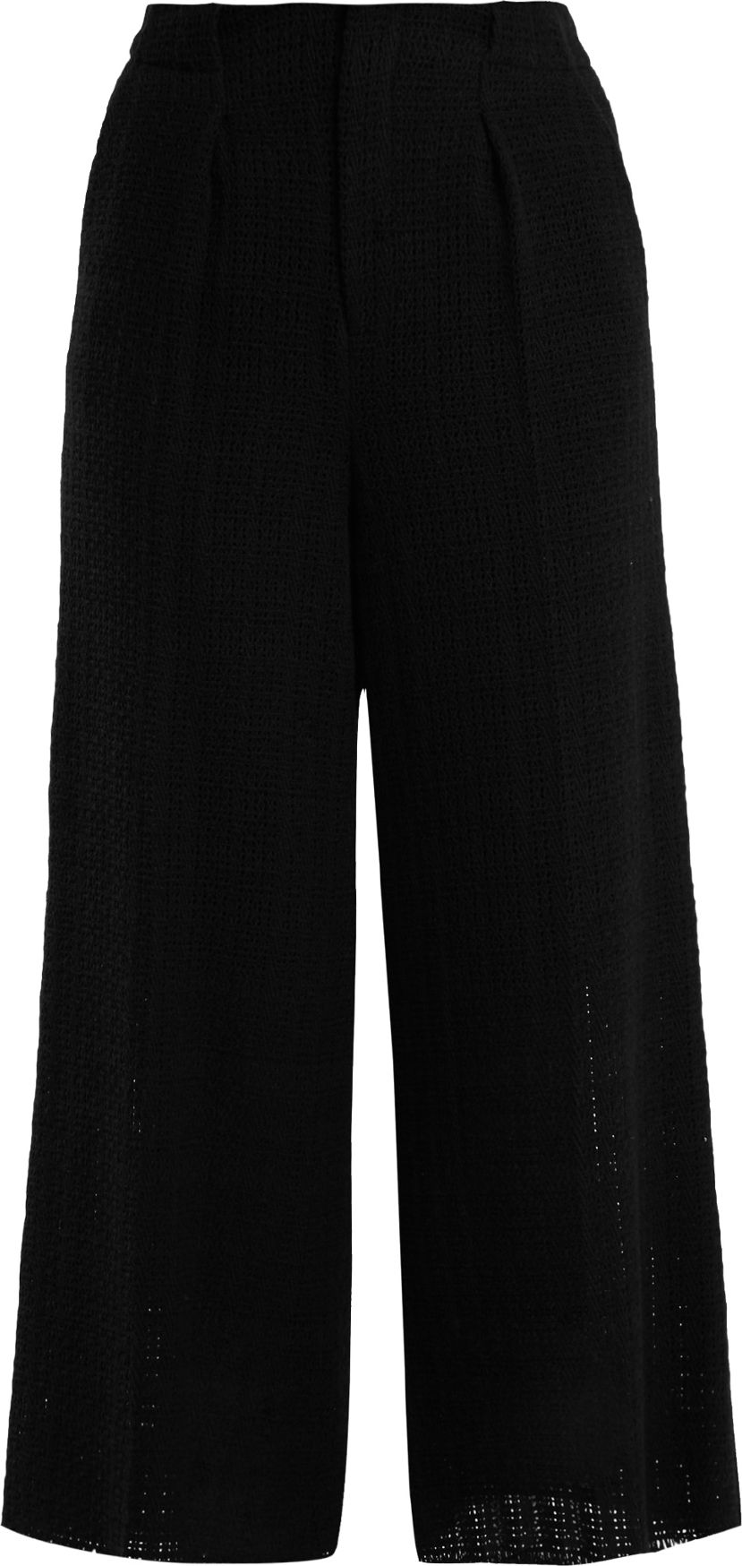 Roland Mouret Broadgate wide-leg open-weave cotton trousers
