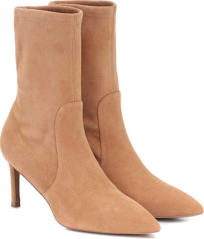 Stuart Weitzman Yvonne 75 suede ankle boots