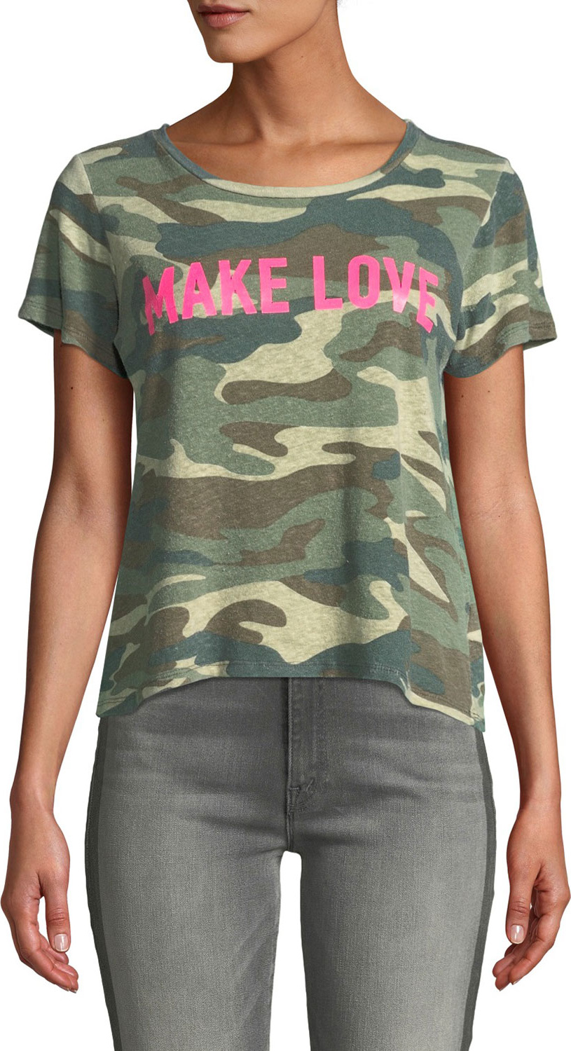 MOTHER The Itty Bitty Sinful Camo-Print Tee