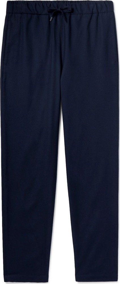 A.P.C. Tapered Cotton-Blend Drawstring Trousers A.P.C. Tapered Cotton-Blend Drawstring Trousers