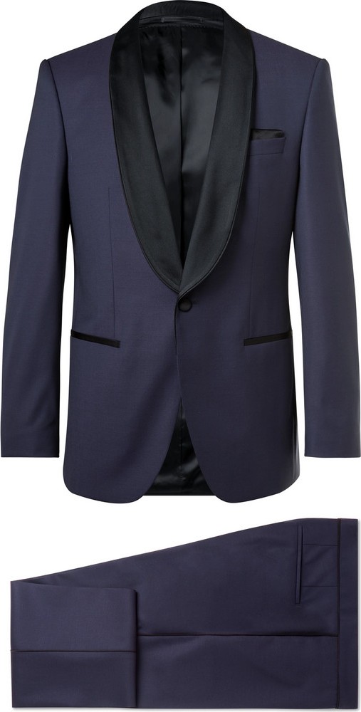 HUGO BOSS Henry Satin-Trimmed Virgin Wool Tuxedo