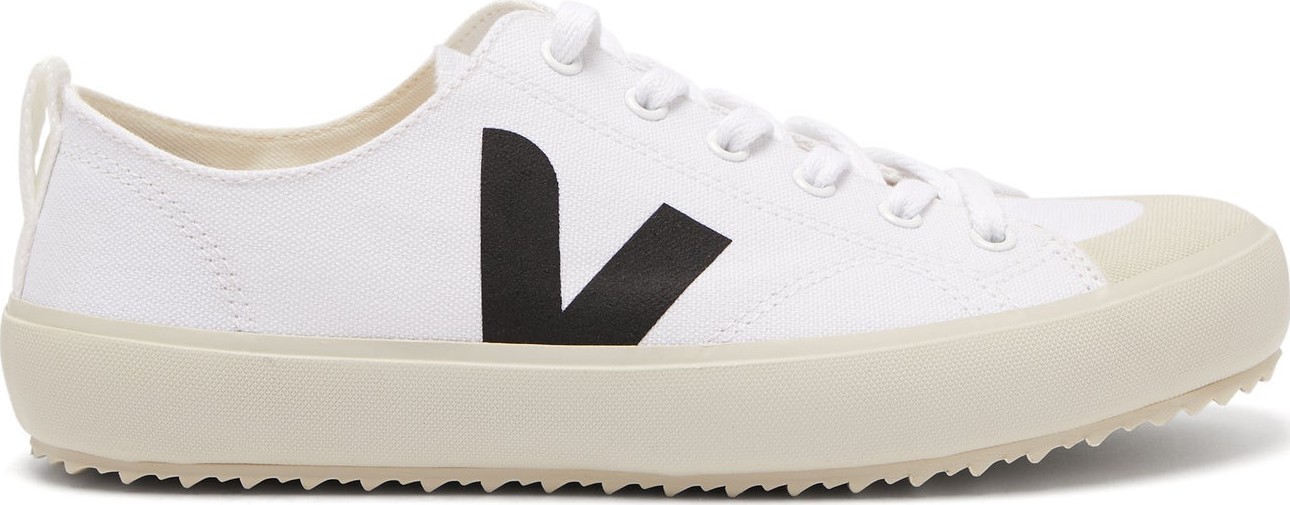 Veja Nova logo-print canvas trainers