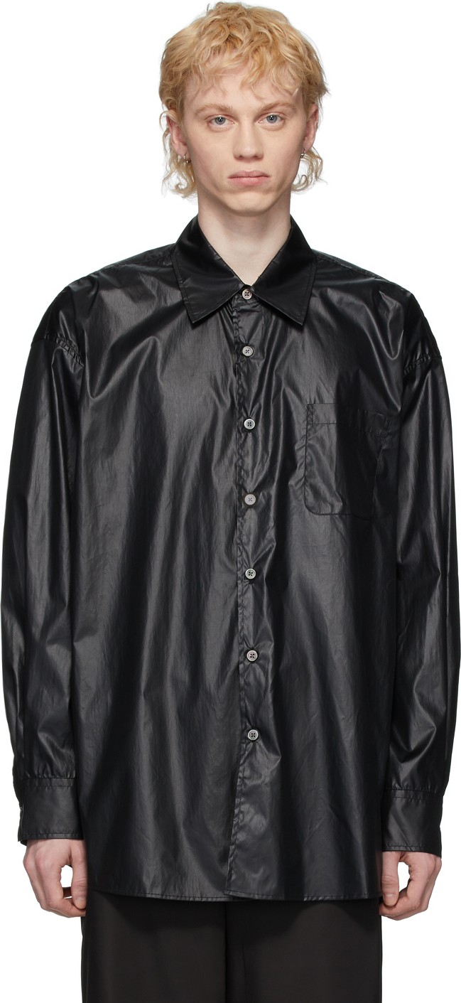 Our Legacy Black Tech Borrowed Shirt