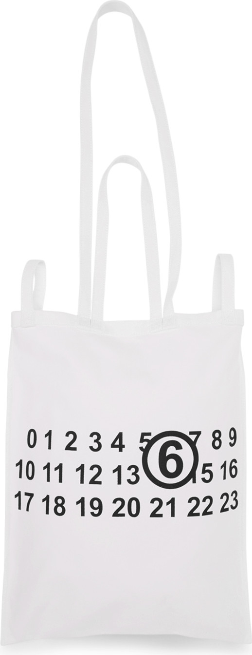 MM6 Maison Margiela White Logo Tote MM6 Maison Margiela White Logo Tote